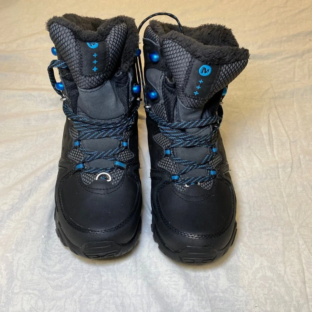 Merrell Thinsulate Ultra 400g Insulated Winter Snow Boots Womens 7 Black